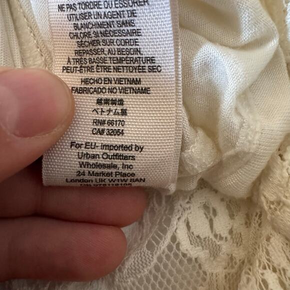 Free People Luna Lace Dress Ivory Small - Picture 4 of 7